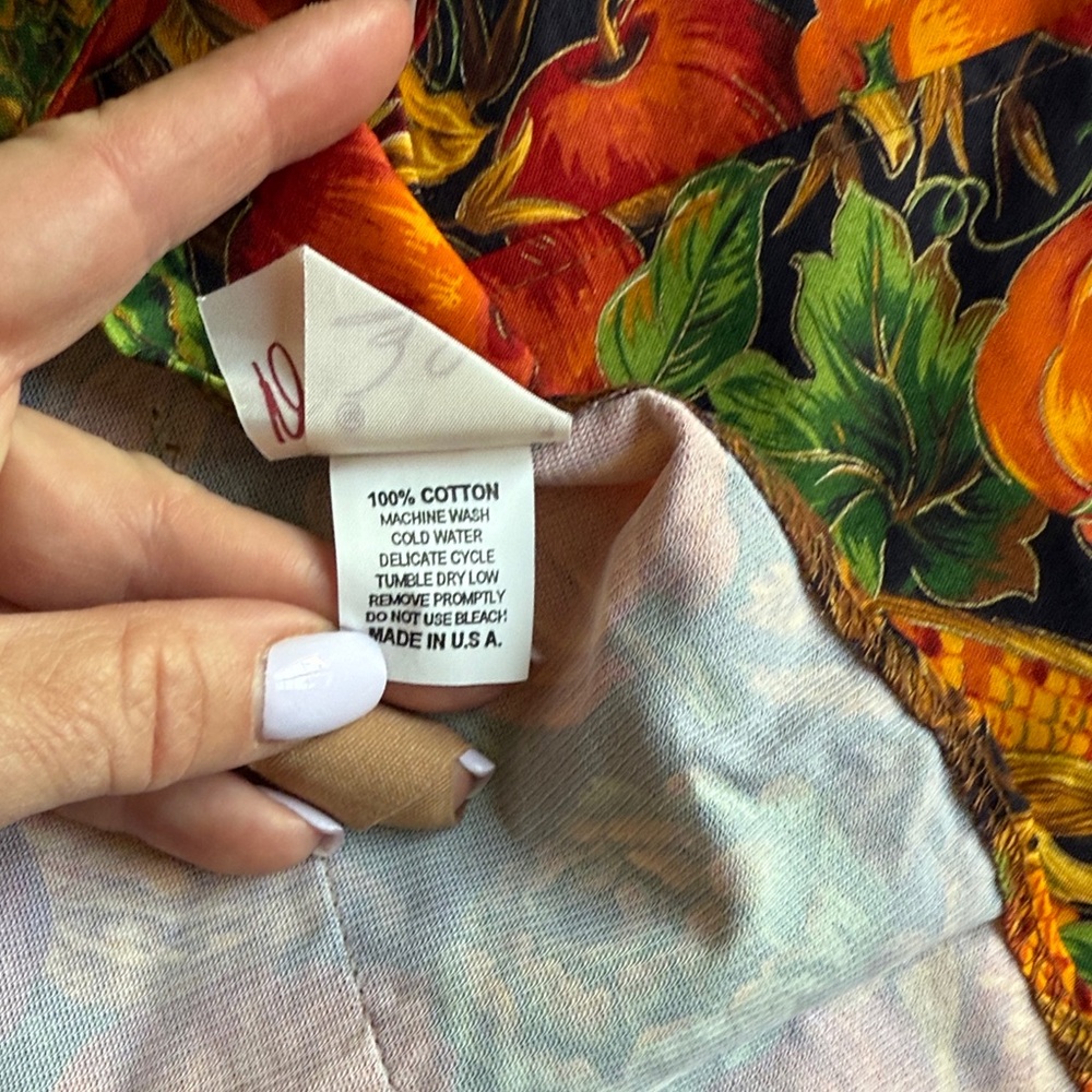 Vibrant Multicolor Fall Harvest Apron for Home Kitchen - Picture 5 of 6